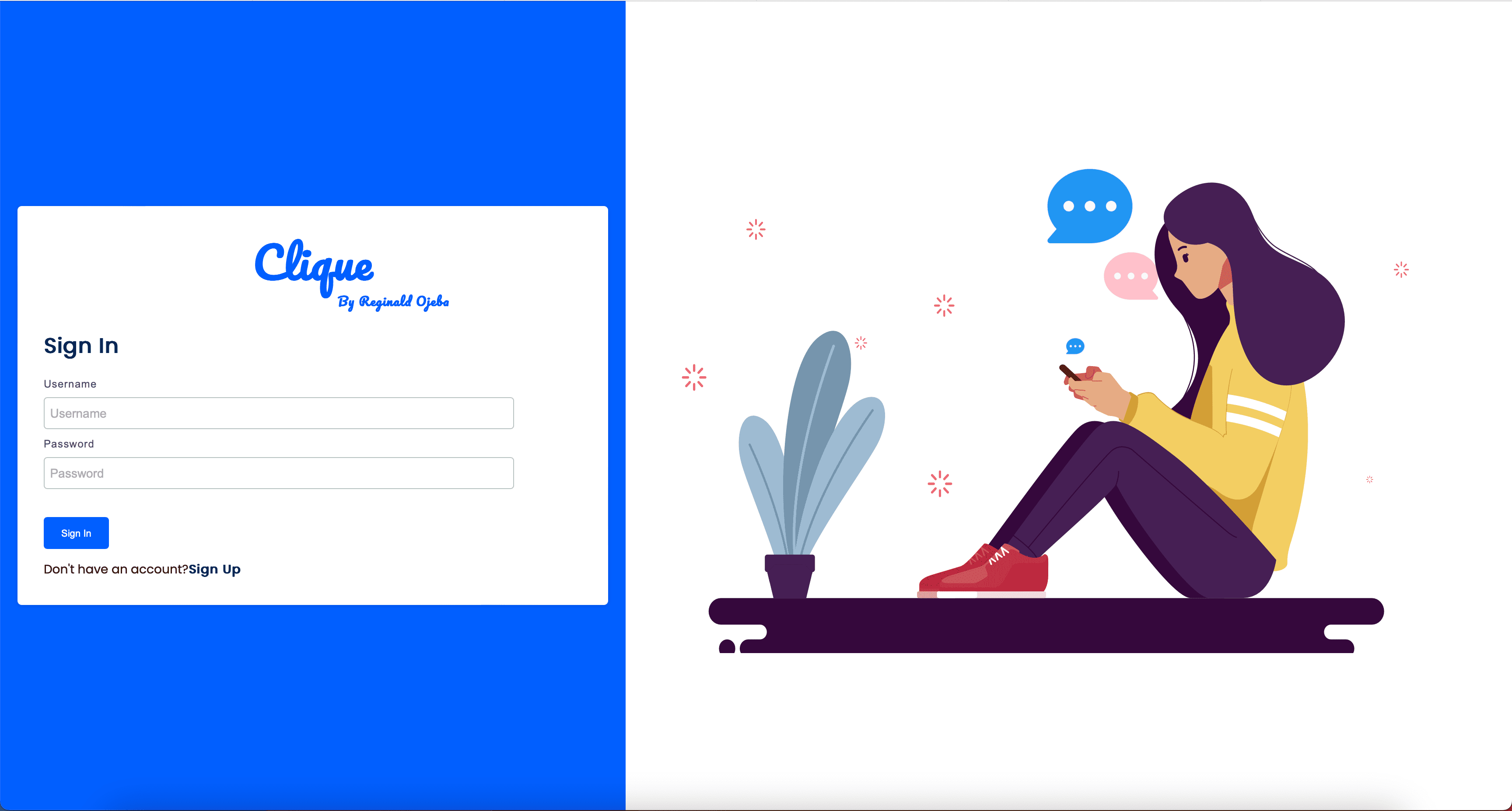 Clique Web App image